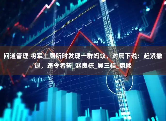 问道管理 将军上厕所时发现一群蚂蚁，对属下说：赶紧撤退，违令者斩_赵良栋_吴三桂_康熙
