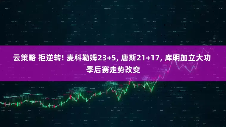 云策略 拒逆转! 麦科勒姆23+5, 唐斯21+17, 库明加立大功 季后赛走势改变